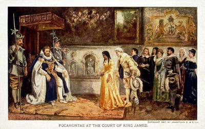 <tt>Pocahontas at the court of King James by Richard Rummell via Wikimedia Commons</tt>