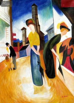 <tt>Two women in front of a hat shop by August Macke via Wikimedia Commons</tt>